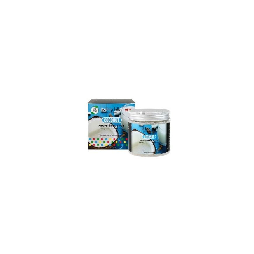 Rolling Hills, Coconut, Eliminates Impurities, Body Scrub, 250 g – 2