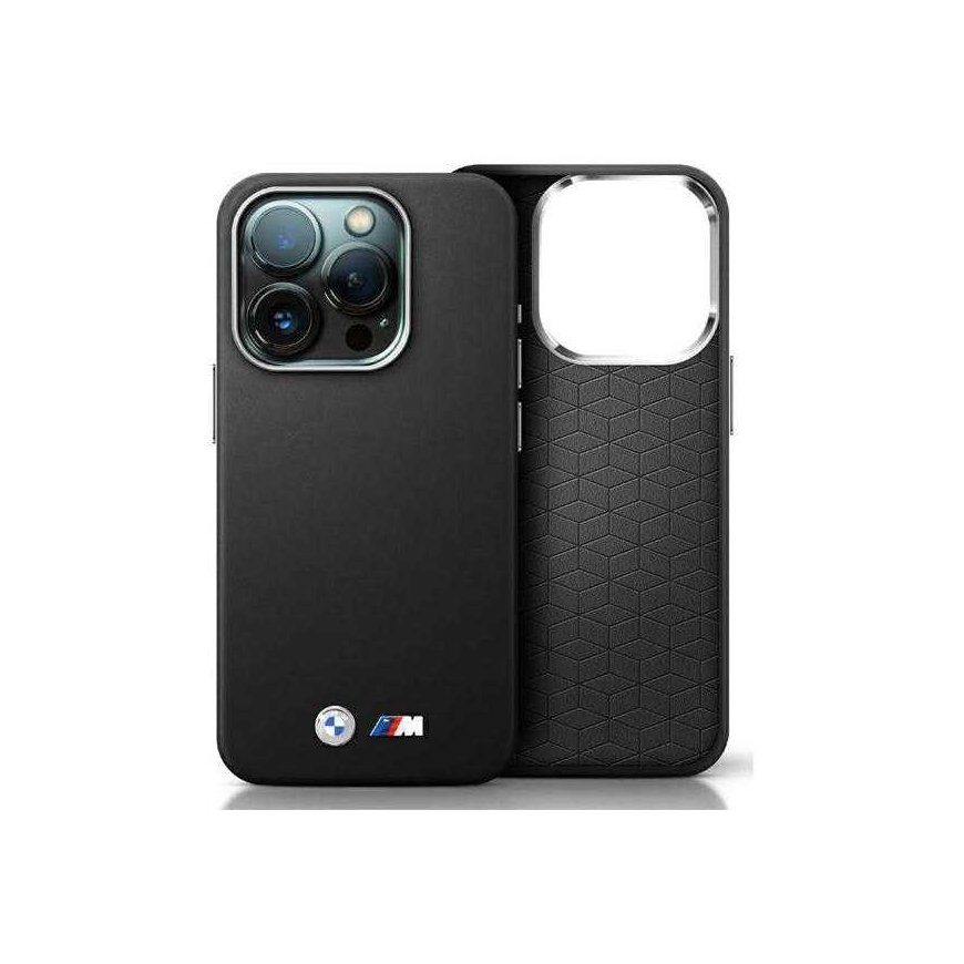 Dėklas BMW BMHCP16S23PMWK iPhone 16 6.1" juoda/juodas hardcase M Smooth Full Wrapped Metal