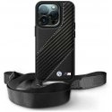 Case BMW BMHCP16X23PSCCK iPhone 16 Pro Max 6.9" black/black hardcase M Edition Carbon Stripe & Strap Case BMW BMHCP16X23PSCCK iPhone 16 Pro Max 6.9" black/black hardcase M Edition Carbon Stripe & Strap