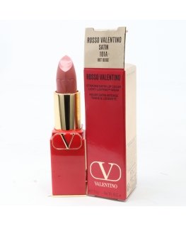 Valentino, Rosso, Satin Finish, Kreminis Lipstick, 101A, Papildomas, 3.5 g