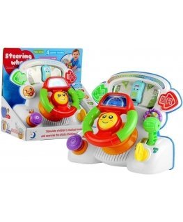 Lean Toys Interaktyvūs vairo mokomieji garsai Šviesos
