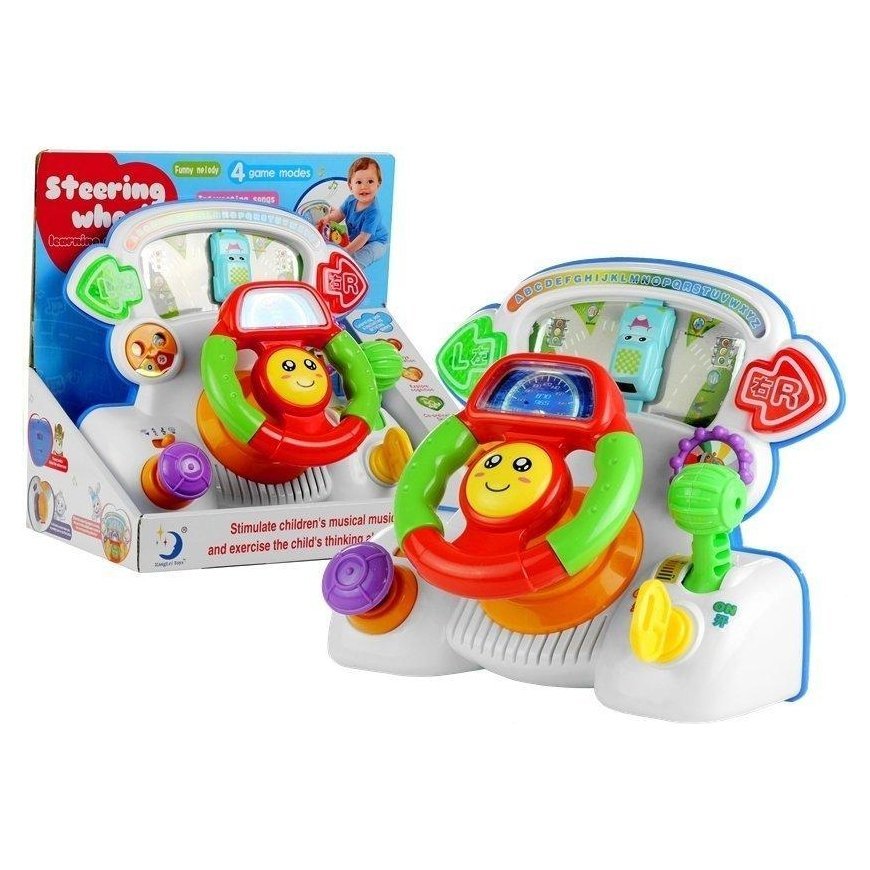 Lean Toys Interactive steering wheel educational sounds Lights