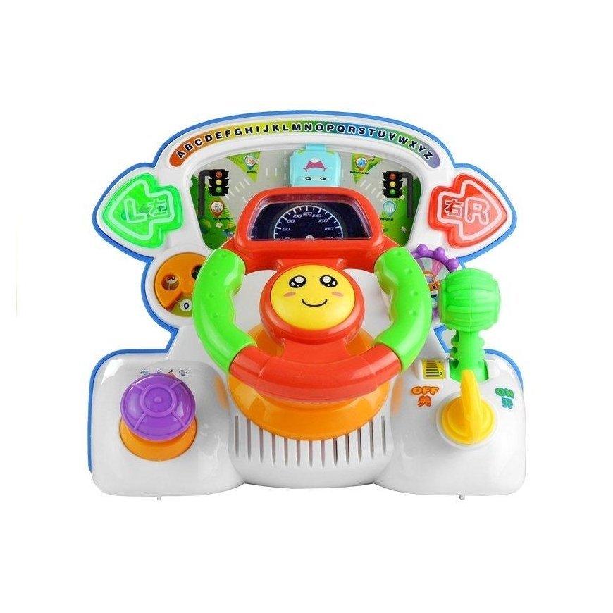 Lean Toys Interactive steering wheel educational sounds Lights – 3