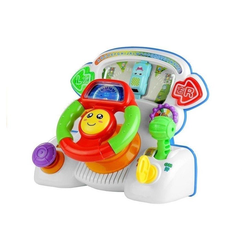 Lean Toys Interaktyvūs vairo mokomieji garsai Šviesos – 4