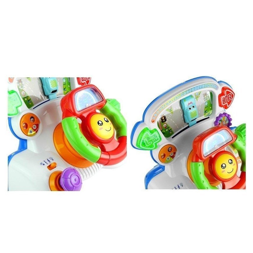 Lean Toys Interactive steering wheel educational sounds Lights – 5