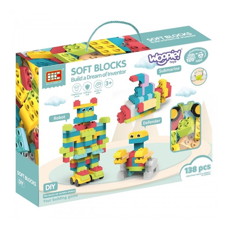 Woopie large educational building blocks for children 86 EL. - brewing at 120 degrees – 2
