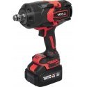 Yato Cordless Impact Wrench | 6AHBMC | 20 mm (3/4") | 2400 Nm | for use with M18 - M36 screws (YT-828073) Yato Cordless Impact Wrench | 6AHBMC | 20 mm (3/4") | 2400 Nm | for use with M18 - M36 screws (YT-828073)
