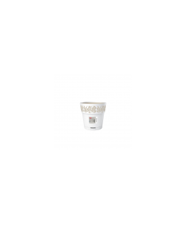 Flower pot with tray Gaia Ø25x25cm white