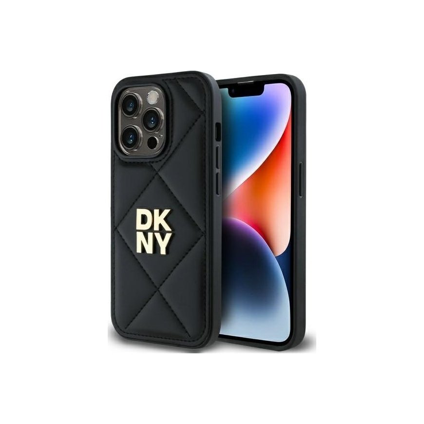 DKNY DKHCP14LPQDSLK iPhone 14 Pro 6.1" czarny|black Quilted S