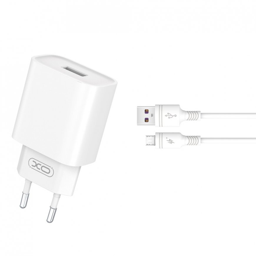 XO wall charger CE02D QC 3.0 18W 1x USB white