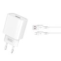 XO wall charger CE02D QC 3.0 18W 1x USB white XO wall charger CE02D QC 3.0 18W 1x USB white