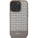 DKNY PU Leather Repeat Pattern Bottom Stripe MagSafe Case for iP DKNY PU Leather Repeat Pattern Bottom Stripe MagSafe Case for iP