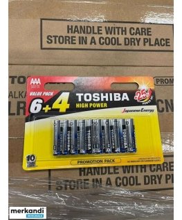 TOSHIBA AAA alkaline batteries 10 pack