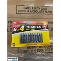 TOSHIBA AAA alkaline batteries 10 pack TOSHIBA AAA alkaline batteries 10 pack