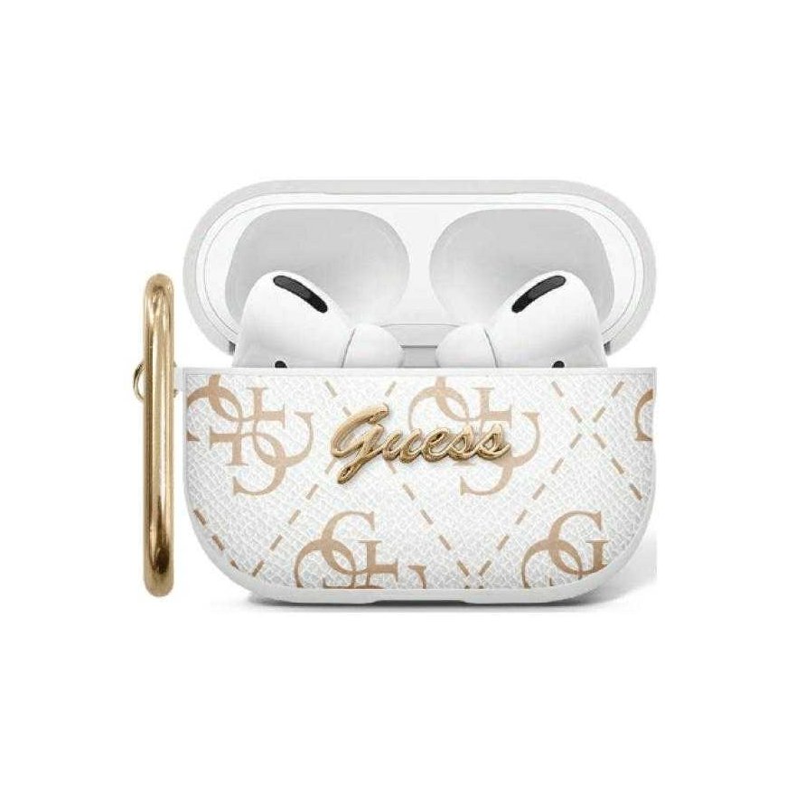 Case Guess GUAP2PG4GPH AirPods Pro 2 (2022/2023) cover white/white 4G Hook