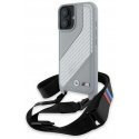 Case BMW BMHCP16S23PSCCG iPhone 16 6.1" gray/gray hardcase M Edition Carbon Stripe & Strap Case BMW BMHCP16S23PSCCG iPhone 16 6.1" gray/gray hardcase M Edition Carbon Stripe & Strap