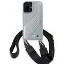 Case BMW BMHCP16S23PSCCG iPhone 16 6.1" gray/gray hardcase M Edition Carbon Stripe & Strap Case BMW BMHCP16S23PSCCG iPhone 16 6.1" gray/gray hardcase M Edition Carbon Stripe & Strap