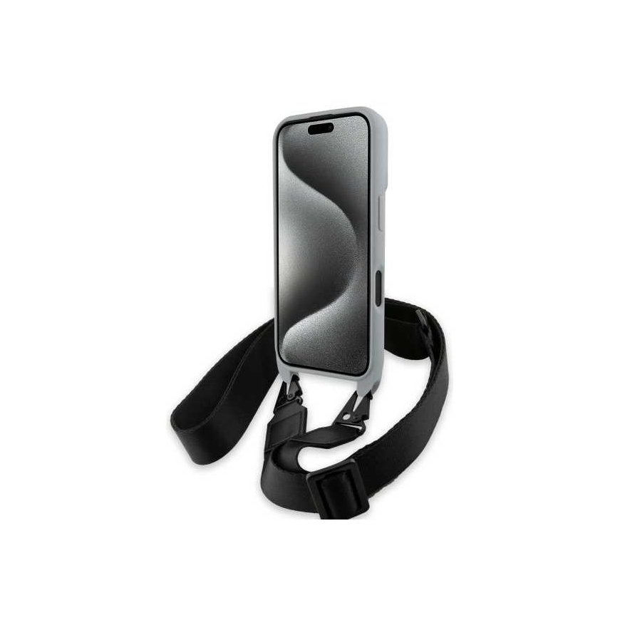 Case BMW BMHCP16S23PSCCG iPhone 16 6.1" gray/gray hardcase M Edition Carbon Stripe & Strap – 4