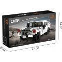 Klocki Konstrukcyjne CaDA małe autko Važiuoklė Humvee balta samochód terenowy 328 dalys Klocki Konstrukcyjne CaDA małe autko Važiuoklė Humvee balta samochód terenowy 328 dalys