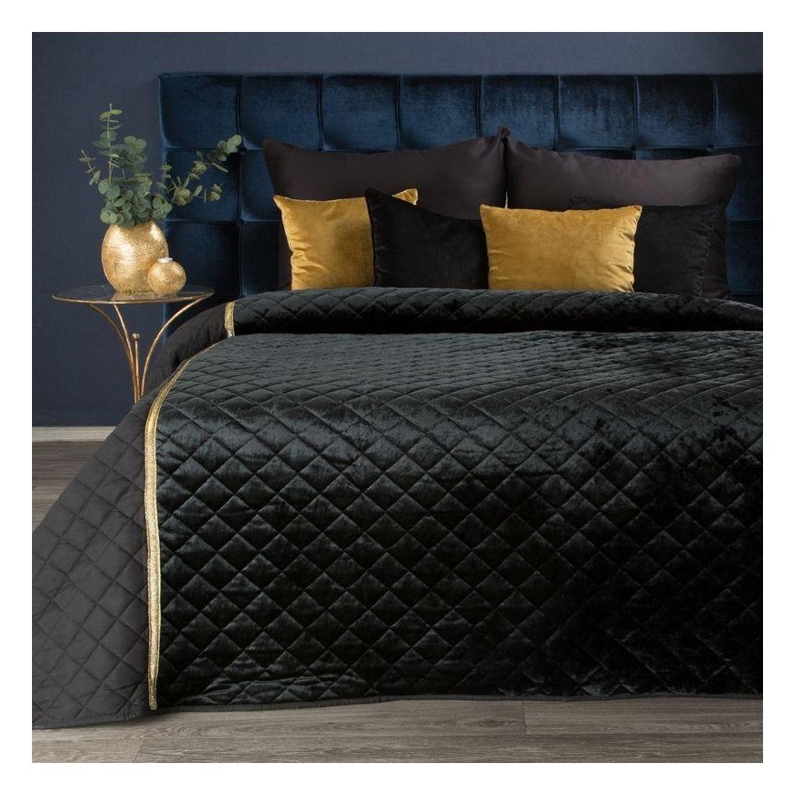 Eurofirany CHON / KRISTIN / CZA 220X240 Black Bedspread
