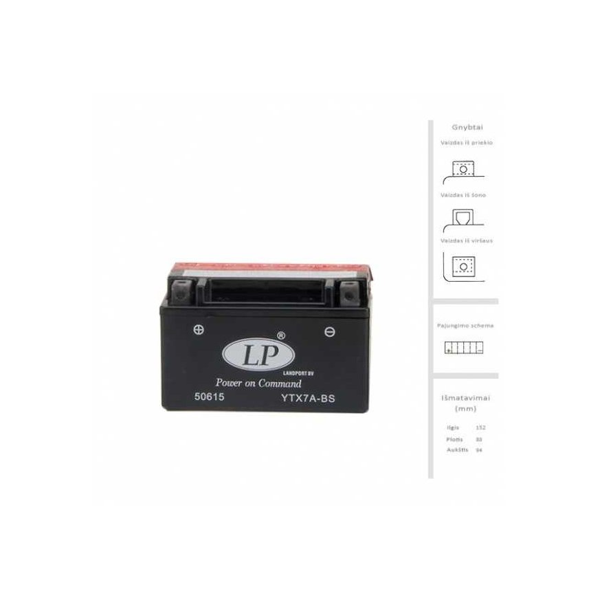 Landport Battery 6 Ah 12V