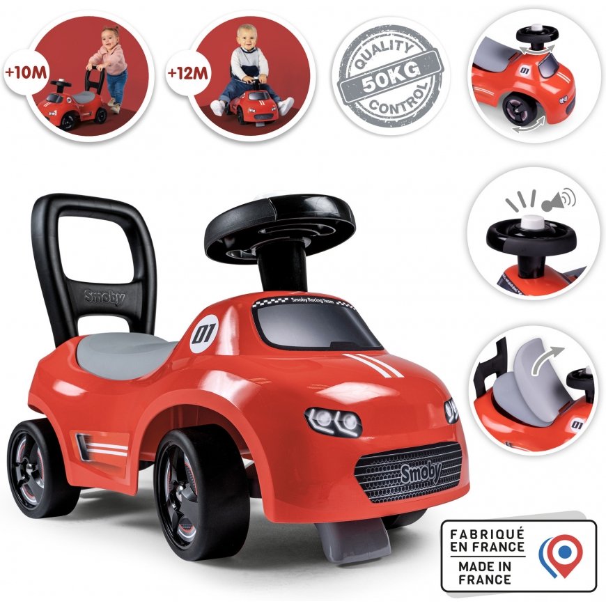 Smoby Auto 2in1 scooter, red – 5