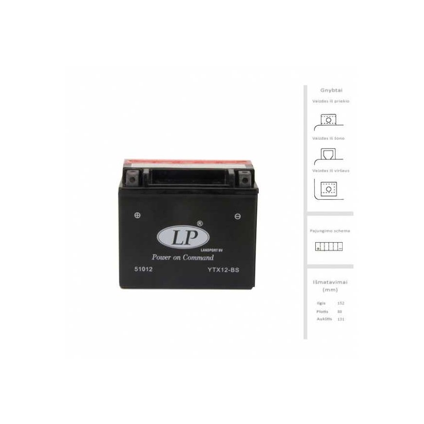 Landport Battery 10 Ah 12V