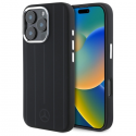 Case Mercedes MEHMP16L23SUVSK iPhone 16 Pro 6.3" black/black hardcase Silicone Vertical Tonal Stripes MagSafe