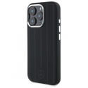 Case Mercedes MEHMP16L23SUVSK iPhone 16 Pro 6.3" black/black hardcase Silicone Vertical Tonal Stripes MagSafe