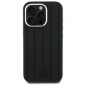 Case Mercedes MEHMP16L23SUVSK iPhone 16 Pro 6.3" black/black hardcase Silicone Vertical Tonal Stripes MagSafe