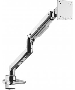 Mozi Infinity Line monitor arm, polished aluminum