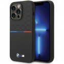 Case BMW BMHCP15L22SMPK iPhone 15 Pro 6.1" black/black Silicone Pattern