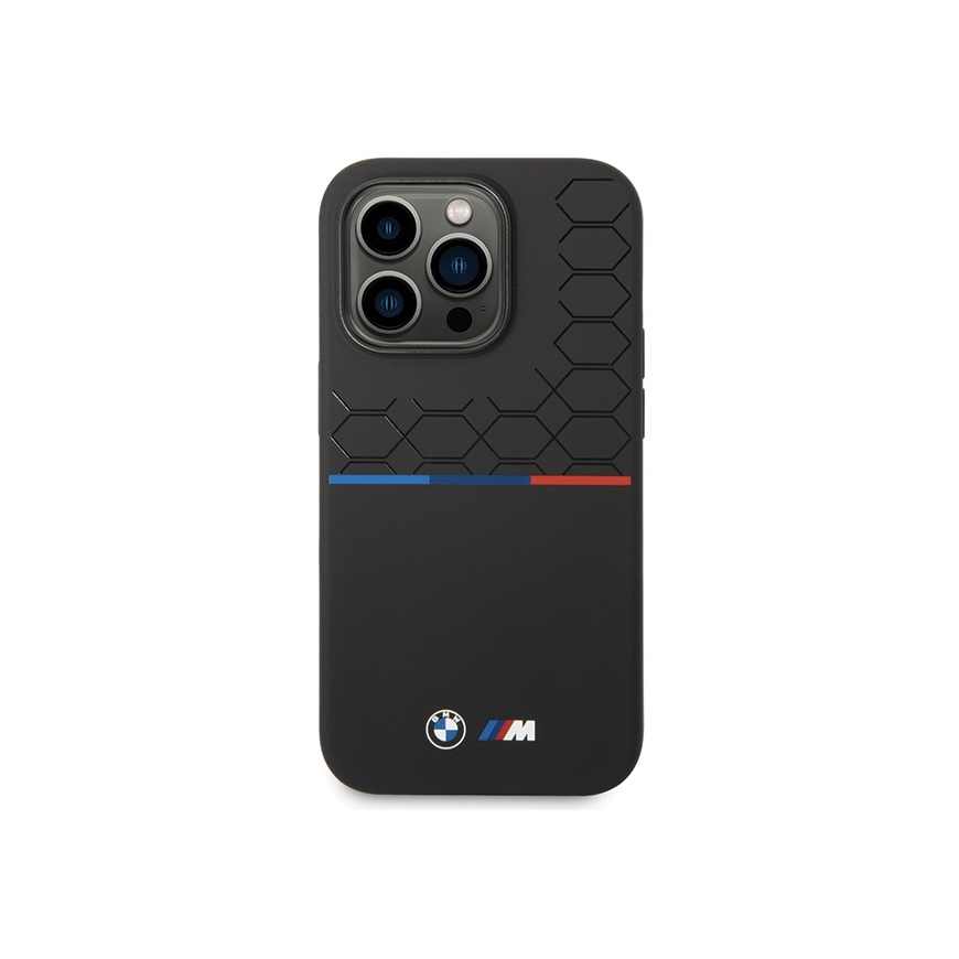 Case BMW BMHCP15L22SMPK iPhone 15 Pro 6.1" black/black Silicone Pattern – 4