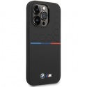 Dėklas BMW BMHCP15L22SMPK iPhone 15 Pro 6.1" juoda/juodas Silicone Pattern