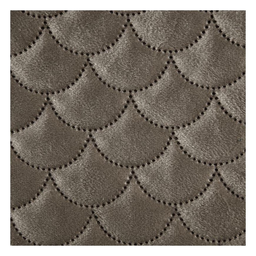Eurofirany ARIEL Soft velvet bedspread quilted by hot press with a motif of fish scales, 220X240 cm, color: beige – 3