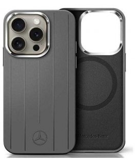 Dėklas Mercedes MEHMP16X23SUVSA iPhone 16 Pro Max 6.9" pilka/pilkas hardcase Silicone Vertical Tonal Stripes MagSafe