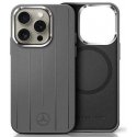 Dėklas Mercedes MEHMP16X23SUVSA iPhone 16 Pro Max 6.9" pilka/pilkas hardcase Silicone Vertical Tonal Stripes MagSafe