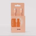 COLORUM cable USB-C - Lightning 1.8m 2.4A CK12-CL-14 x Peach Fuzz COLORUM cable USB-C - Lightning 1.8m 2.4A CK12-CL-14 x Peach Fuzz