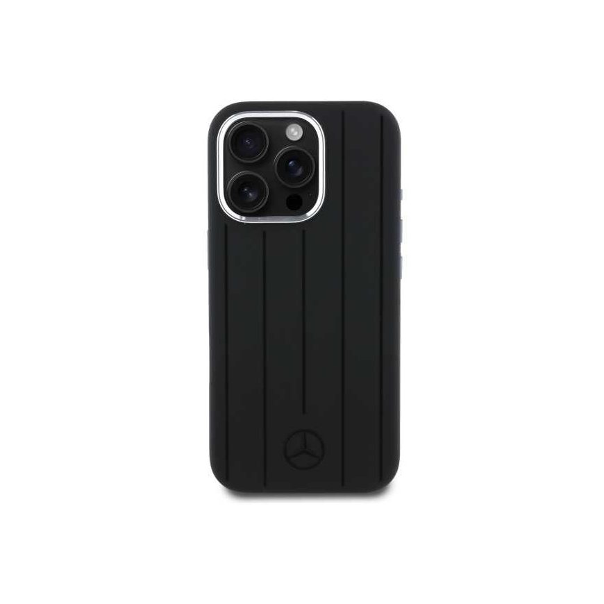 Case Mercedes MEHMP16X23SUVSK iPhone 16 Pro Max 6.9" black/black hardcase Silicone Vertical Tonal Stripes MagSafe – 2