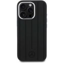Dėklas Mercedes MEHMP16X23SUVSK iPhone 16 Pro Max 6.9" juoda/juodas hardcase Silicone Vertical Tonal Stripes MagSafe