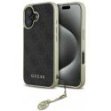 Case Guess GUHCP16MGF4GGR iPhone 16 Plus 6.7" black/black hardcase 4G Charms Collection