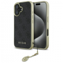 Case Guess GUHCP16MGF4GGR iPhone 16 Plus 6.7" black/black hardcase 4G Charms Collection