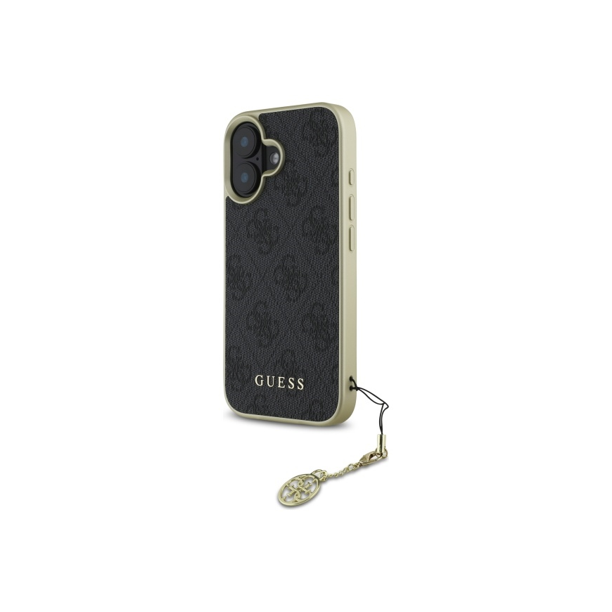Case Guess GUHCP16MGF4GGR iPhone 16 Plus 6.7" black/black hardcase 4G Charms Collection – 5
