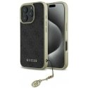Dėklas Guess GUHCP16XGF4GGR iPhone 16 Pro Max 6.9" juoda/juodas hardcase 4G Charms Collection Dėklas Guess GUHCP16XGF4GGR iPhone 16 Pro Max 6.9" juoda/juodas hardcase 4G Charms Collection