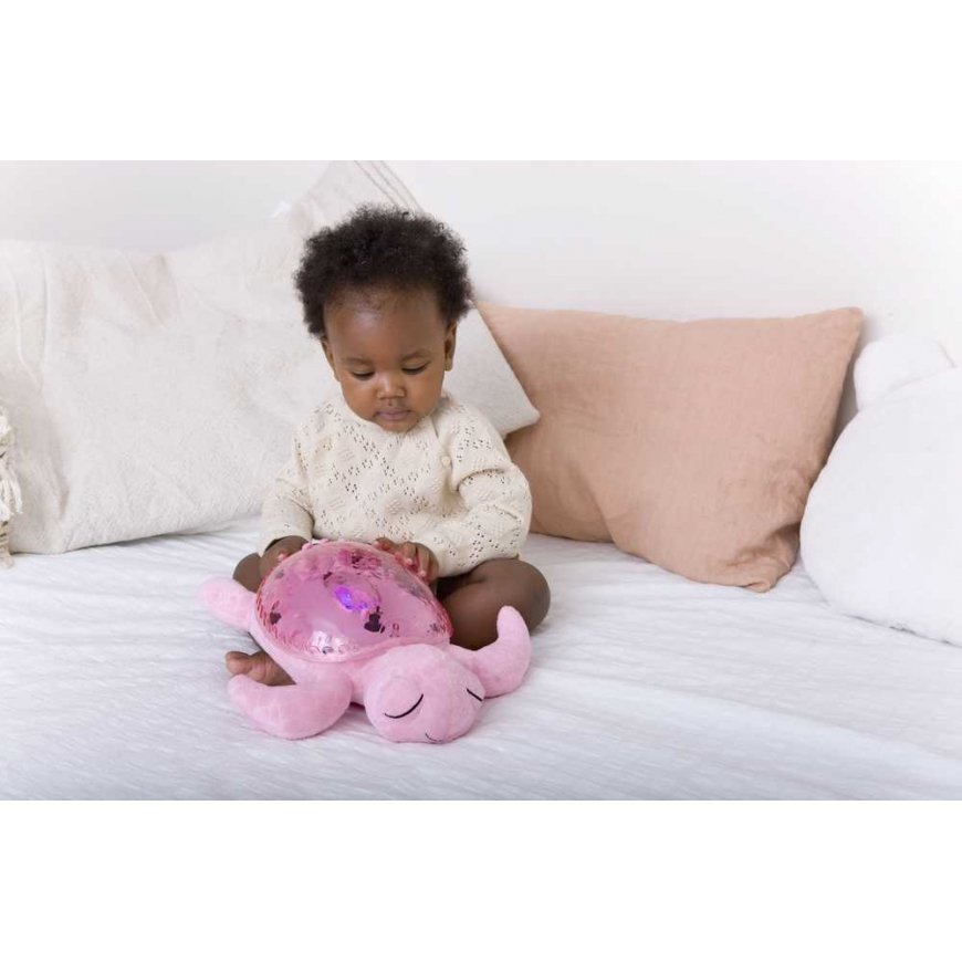 Projector with positive light - Żółw podwodny pink ECO - Cloud b® Tranquil Turtle™ – 3