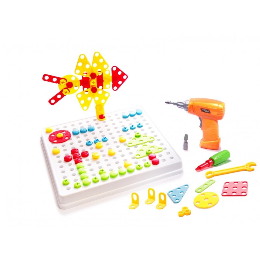 Ikonk Educational set in a suitcase with a screwdriver, 261 items – 2