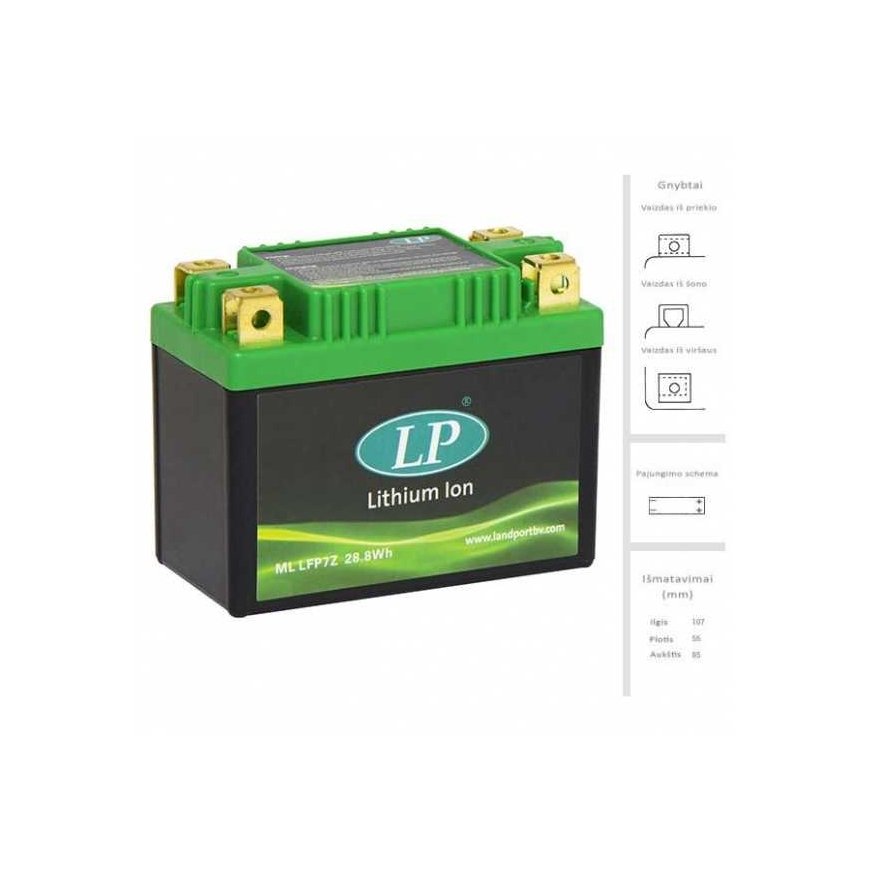 Landport Battery 24Wh 144 A EN 12V