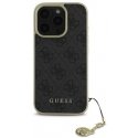 Case Guess GUHCP16LGF4GGR iPhone 16 Pro 6.3" black/black hardcase 4G Charms Collection