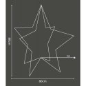Christmas Decoration 3D STAR DECORATIVE HANGING 120LED RGB 80CM Christmas Decoration 3D STAR DECORATIVE HANGING 120LED RGB 80CM