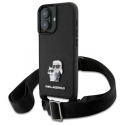 Dėklas Karl Lagerfeld KLHCP16SSAKCPBK iPhone 16 6.1" juoda/juodas hardcase Saffiano Karl&Choupette Metal Pin CBDY Strap Dėklas Karl Lagerfeld KLHCP16SSAKCPBK iPhone 16 6.1" juoda/juodas hardcase Saffiano Karl&Choupette Metal Pin CBDY Strap